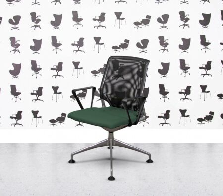 Refurbished Vitra Meda Conference Chair - Black Mesh - Multi Colour - Taboo