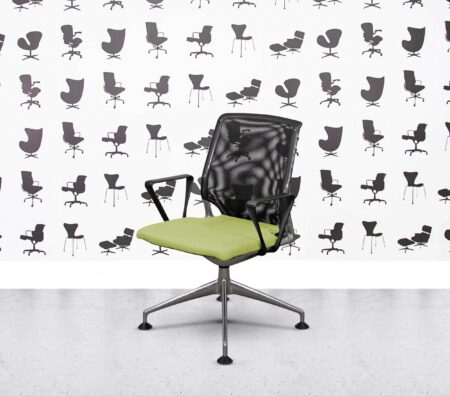 Refurbished Vitra Meda Conference Chair - Black Mesh - Multi Colour - Apple