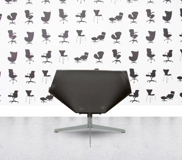 Refurbished Fritz Hansen Space Lounge by Jehs+Laub - Silver Shell - Multi Colour in Leather - Grigio Grey