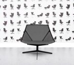 Refurbished Fritz Hansen Space Lounge by Jehs+Laub - Black Shell - Multi Colour in Leather - Grigio Grey