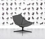 Refurbished Fritz Hansen Space Lounge by Jehs+Laub - Black Shell - Multi Colour in Leather - Grigio Grey