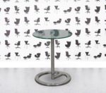 Refurbished Boss Design Rota High Table - Clear Glass Top