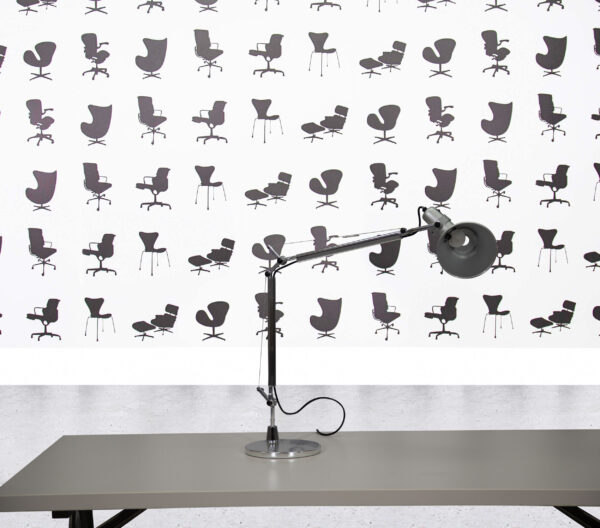Refurbished Artemide Tolomeo Micro Table Lamp Aluminum
