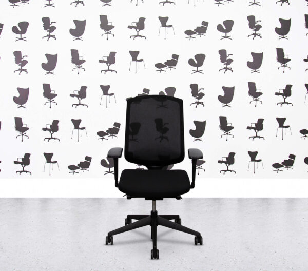 Refurbished Senator Clipper Task Chair - Full Black