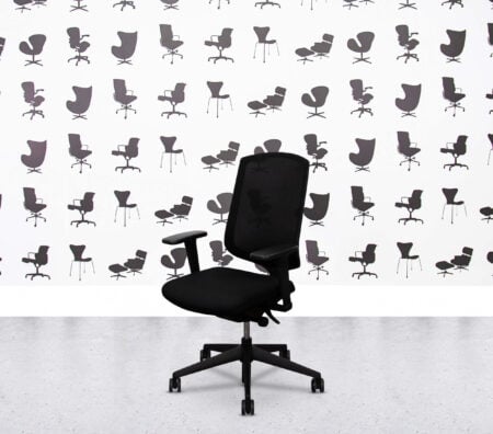 Refurbished Senator Clipper Task Chair - Full Black