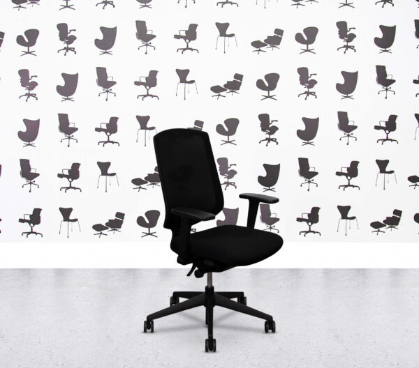 Refurbished Senator Clipper Task Chair - Full Black