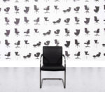 Refurbished Vitra Visasoft - Cantilever Chair - Black Leather