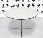 Refurbished B&B Italia Cosmos Round Table - White Laminate