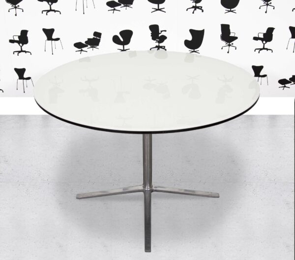 Refurbished B&B Italia Cosmos Round Table - White Laminate