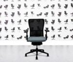 Refurbished Haworth Zody Desk Chair FULL SPEC 4D - Black Frame - Multi Colour - Paseo