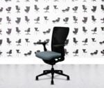 Refurbished Haworth Zody Desk Chair FULL SPEC 4D - Black Frame - Multi Colour - Paseo