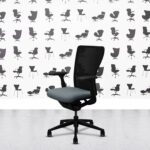 Refurbished Haworth Zody Desk Chair FULL SPEC 4D - Black Frame - Multi Colour - Paseo