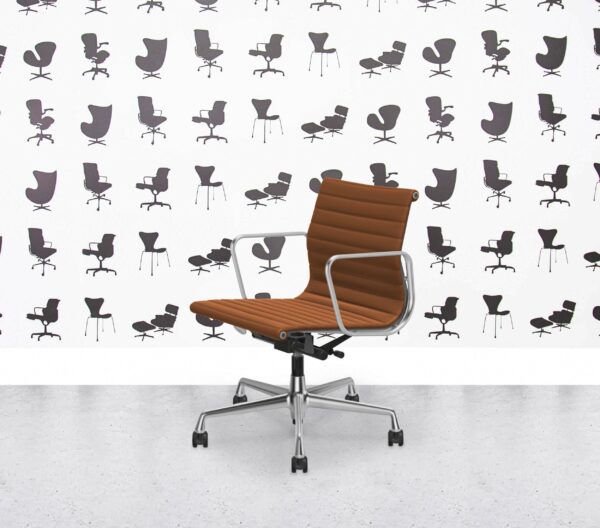 Refurbished Vitra EA117 - PolAluFrame - Cognac