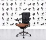 Refurbished Haworth Zody Desk Chair FULL SPEC - Painted Frame - 4D Arms - Multi Colour in Leather