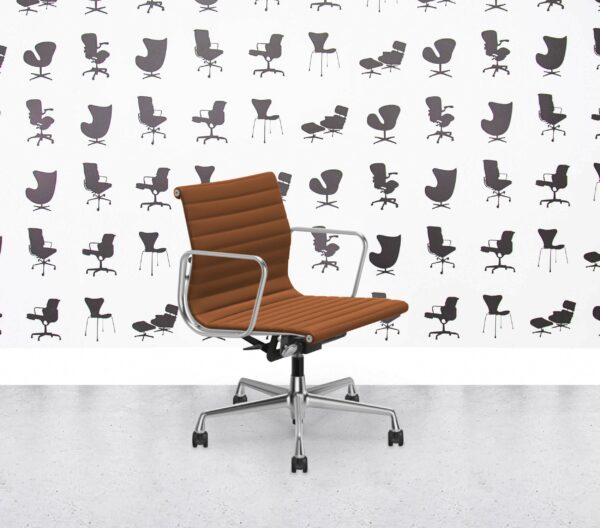 Refurbished Vitra EA117 - PolAluFrame - Cognac
