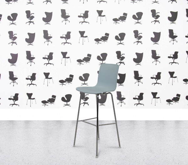 Refurbished Vitra HAL Stool High - Ice Grey