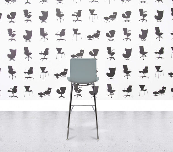 Refurbished Vitra HAL Stool High - Ice Grey