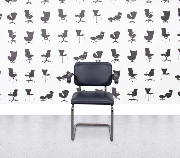 Refurbished Walter Knoll Cesca - Navy Blue Leather