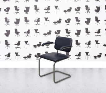 Refurbished Walter Knoll Cesca - Navy Blue Leather