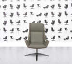 Refurbished Boss Design Kruze - High Back Swivel Lounge Chair - Almond Leather
