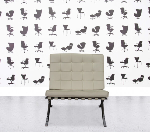 Refurbished Knoll Barcelona - Ivory Leather