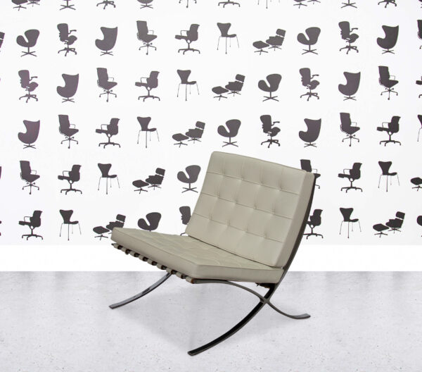 Refurbished Knoll Barcelona - Ivory Leather