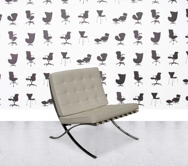 Refurbished Knoll Barcelona - Ivory Leather