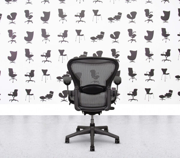 Refurbished Herman Miller Aeron Size B Classic Version - FULL SPEC - Glacier Mesh - Lumbar Support