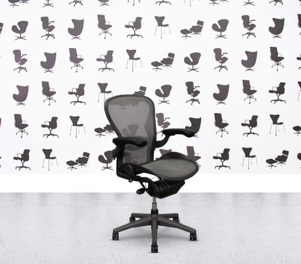 Refurbished Herman Miller Aeron Size B Classic Version - FULL SPEC - Glacier Mesh - Lumbar Support