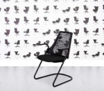 Refurbished Herman Miller Sayl Side Chair - Sled Base - Black