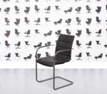 Refurbished Brunner Fina Soft Stacking Chair 6426/A - Grey Leather