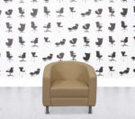 Refurbished Boss Design Zoot Tub Armchair - Beige Leather