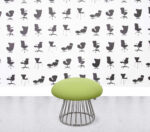 Refurbished Boss Design Magic Stool - Apple Fabric