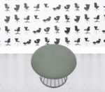 Refurbished Boss Design Magic Stool - Spanish Green Fabric