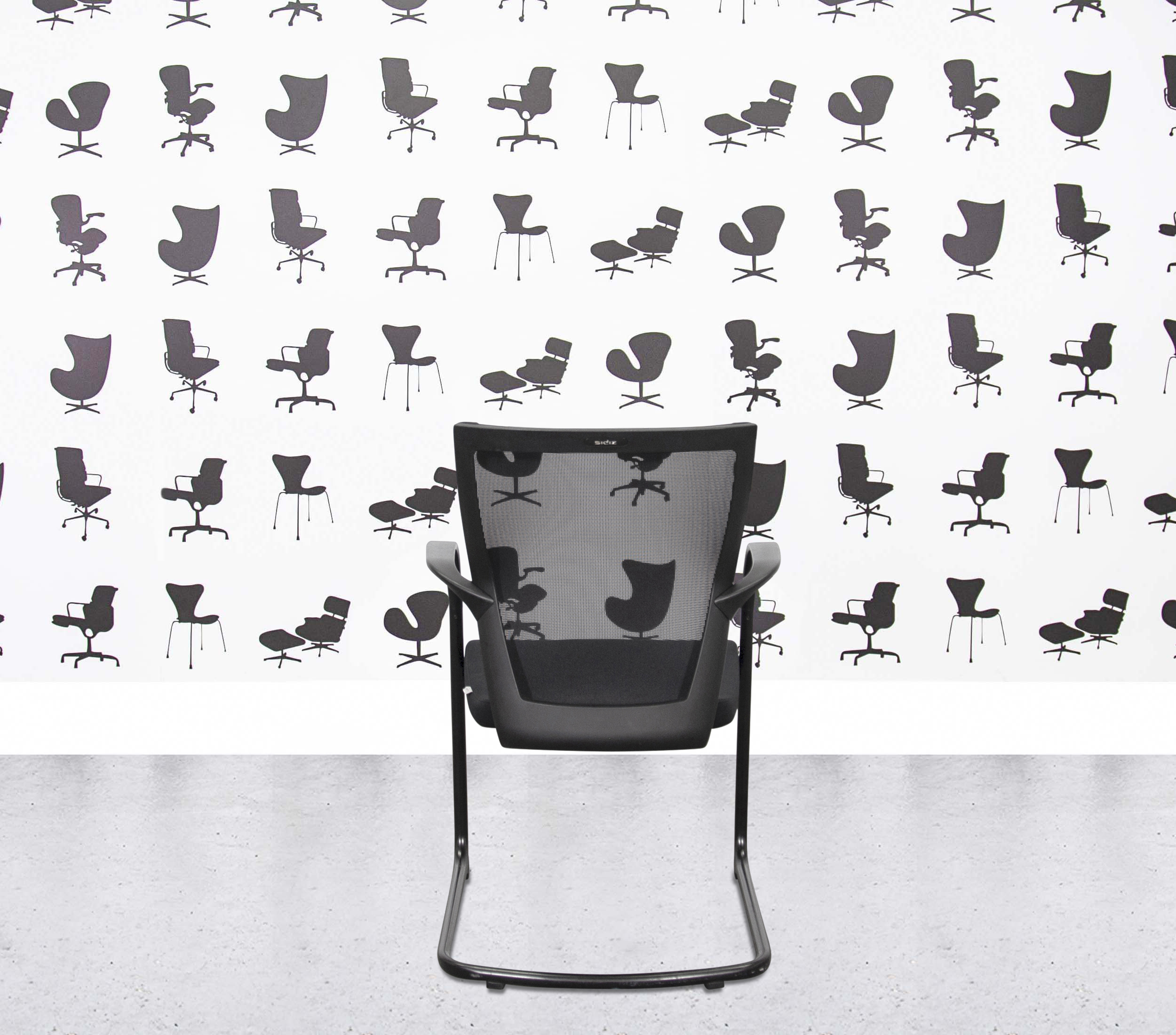 Refurbished Techo Sidiz T50 - Cantilever - Mesh Back - Full Black3 Refurbished Techo Sidiz T50 - Cantilever - Mesh Back - Full Black