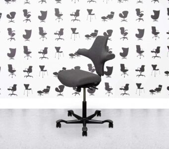 Refurbished HAG Capisco 8126 Flat Seat - Grey Fabric