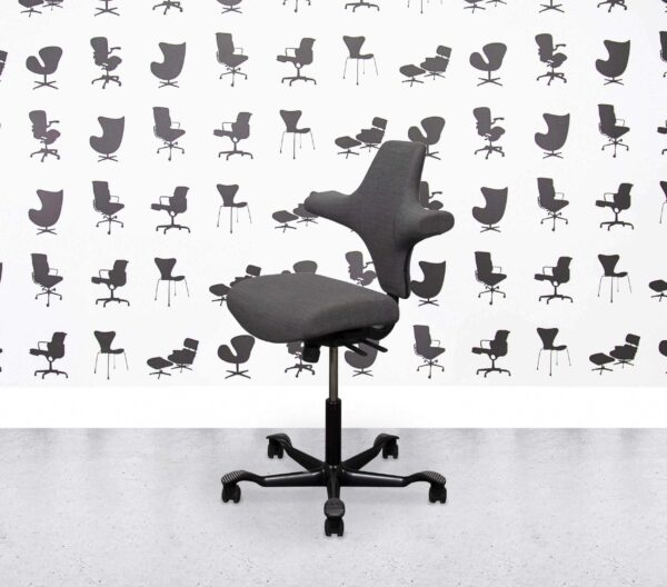 Refurbished HAG Capisco 8126 Flat Seat - Grey Fabric