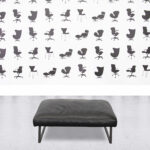 Refurbished Cassina 8 Ottoman - Black Leather