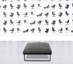 Refurbished Cassina 8 Ottoman - Black Leather