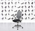 Refurbished Drabert Esencia by Kinnarps - Full Spec - White Frame - Polished Aluminium