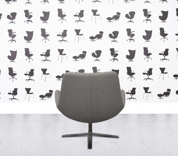 Refurbished Orangebox Avi Upholstered Swivel Chair - Grey