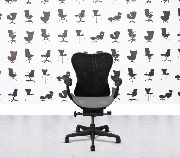 Refurbished Herman Miller Mirra 2 Fully Spec - Black Butterfly Mesh - Height Adjustable Arms