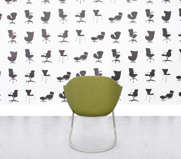 Refurbished Naughtone Always Chair on Cantilever - Apple Fabric