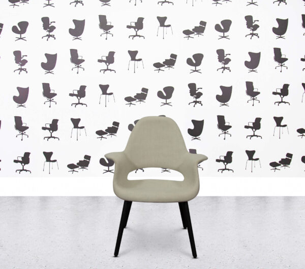 Refurbished Vitra Organic Chair Low Back - Cream Fabric