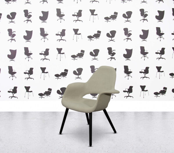Refurbished Vitra Organic Chair Low Back - Cream Fabric