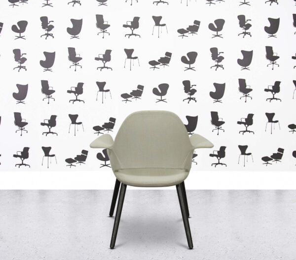 Refurbished Vitra Organic Chair Low Back - Cream Fabric