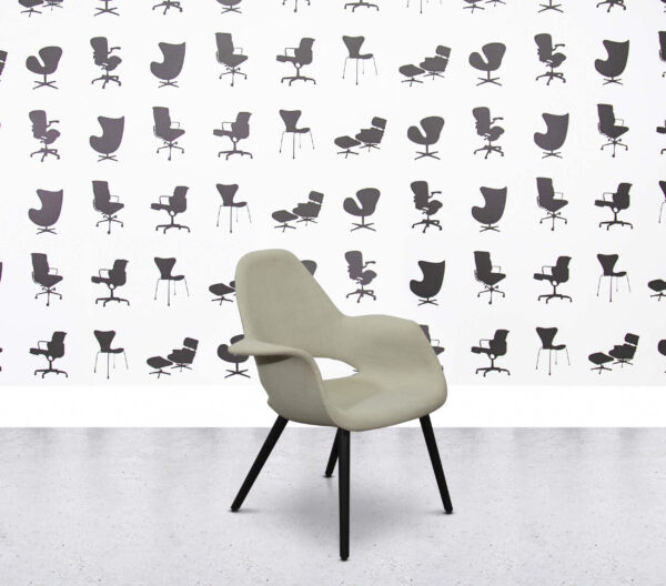 Refurbished Vitra Organic Chair Low Back - Cream Fabric