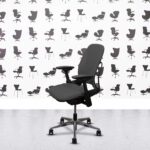 Refurbished Steelcase Leap V2 4D - Polished Aluminium - GrigioGrey