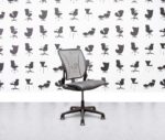 Refurbished Humanscale Diffrient World Task Chair - Grey Mesh Back and Seat - Armless