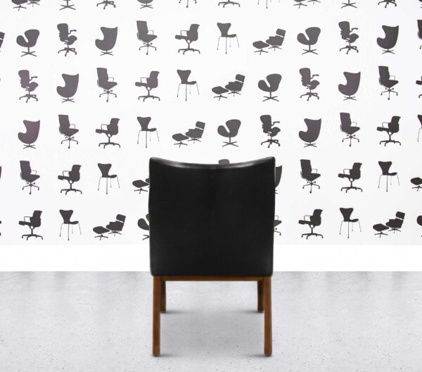 Refurbished Wittmann Berlin Dining Chair - Black Leather